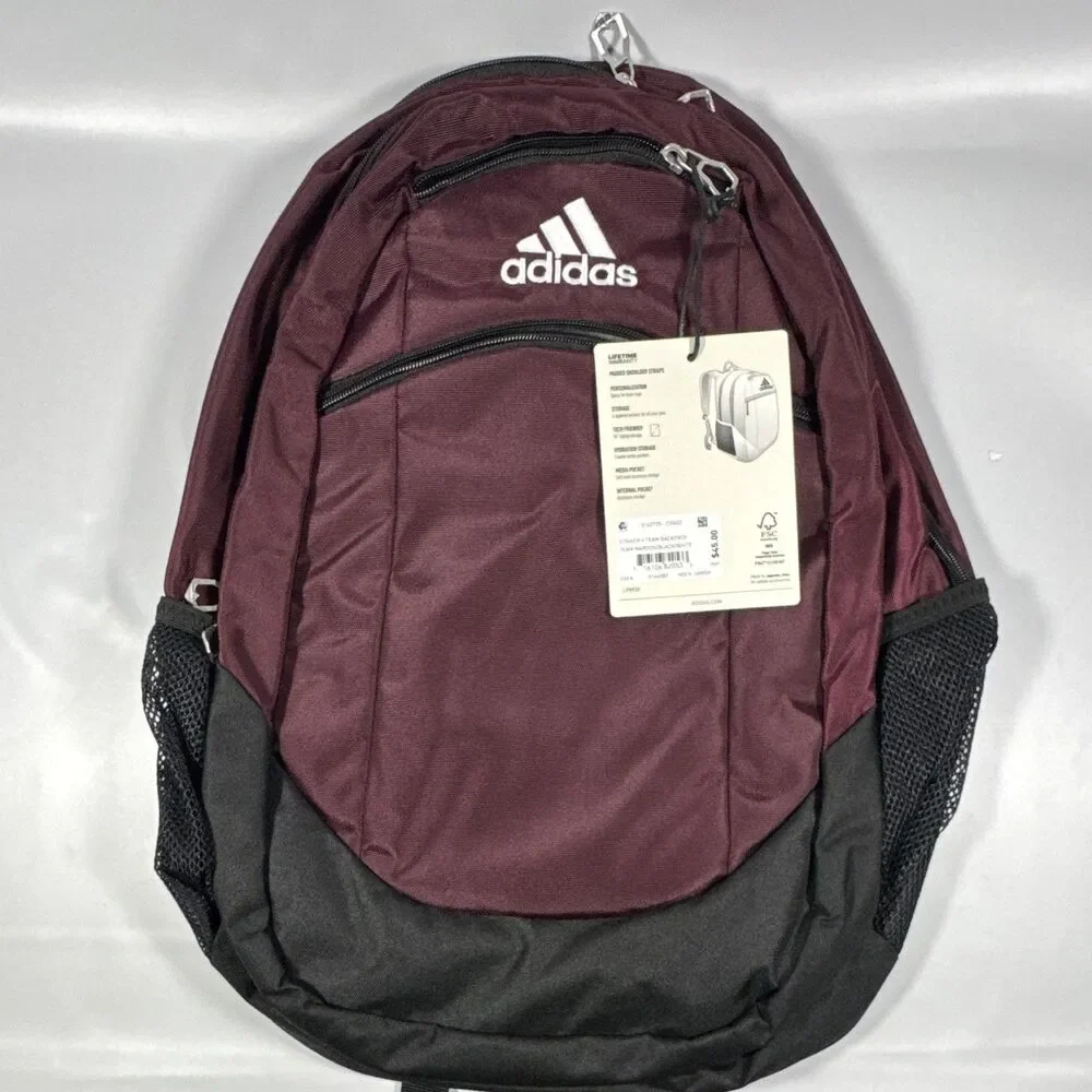 Adidas Striker II Team Backpack - Burgundy/Black